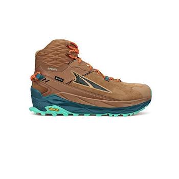 Brown Altra OLYMPUS 5 HIKE MID GTX Men's New | AU_R5771