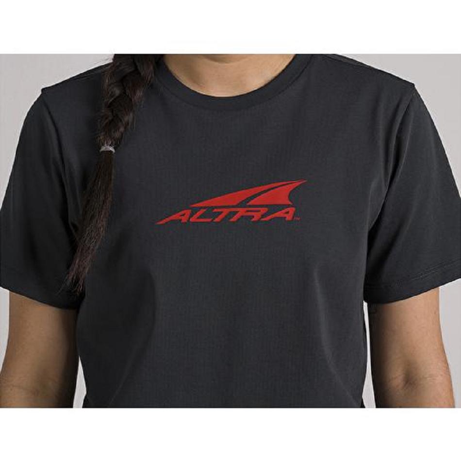 Black Altra EVERYDAY RECYCLED TEE Women's Tops | AU_EF2326