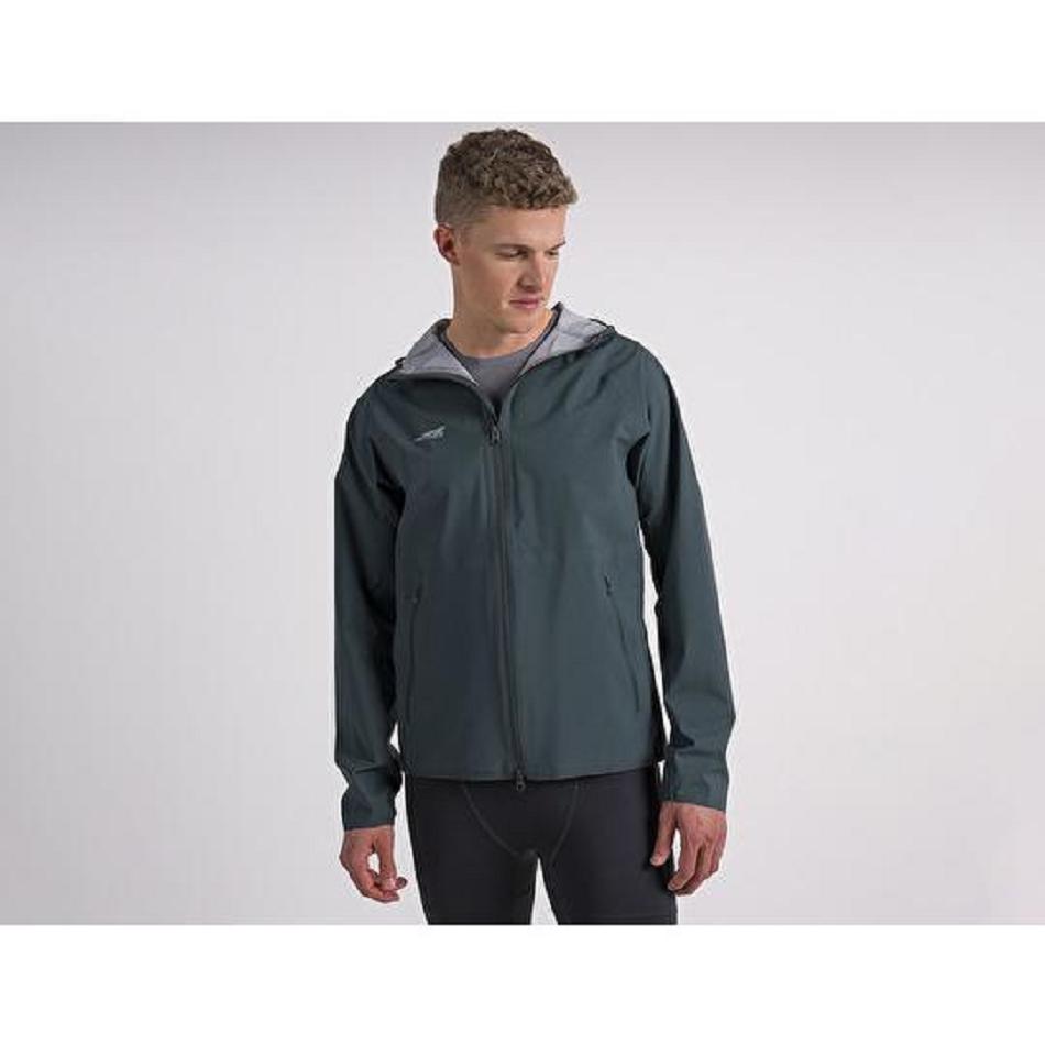 Black Altra WATERPROOF RUN JACKET Men\'s Tops | AU_EF7875