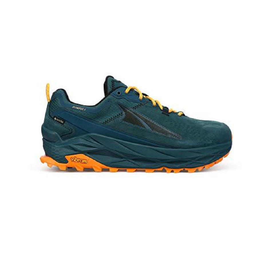 Deep Turquoise Altra OLYMPUS 5 HIKE LOW GTX Men\'s New | AU_O7645