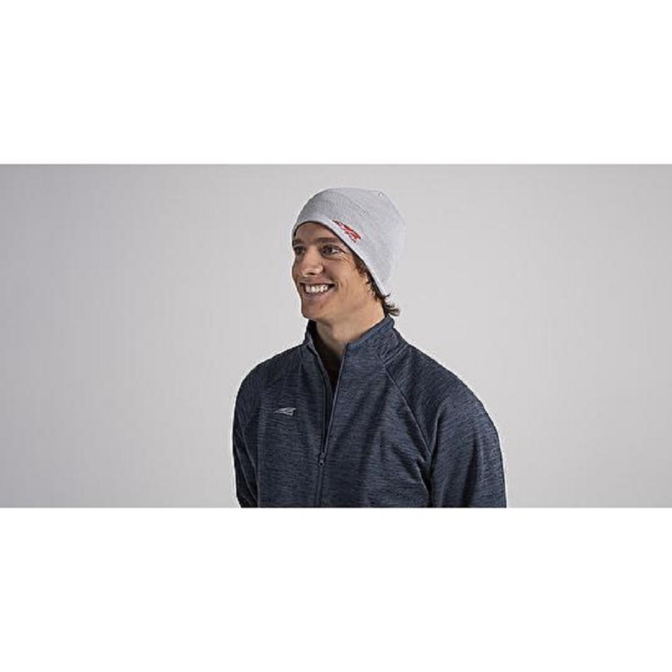 Grey Altra ALTRA MERINO RUN BEANIE Men\'s Hat | AU_R3161