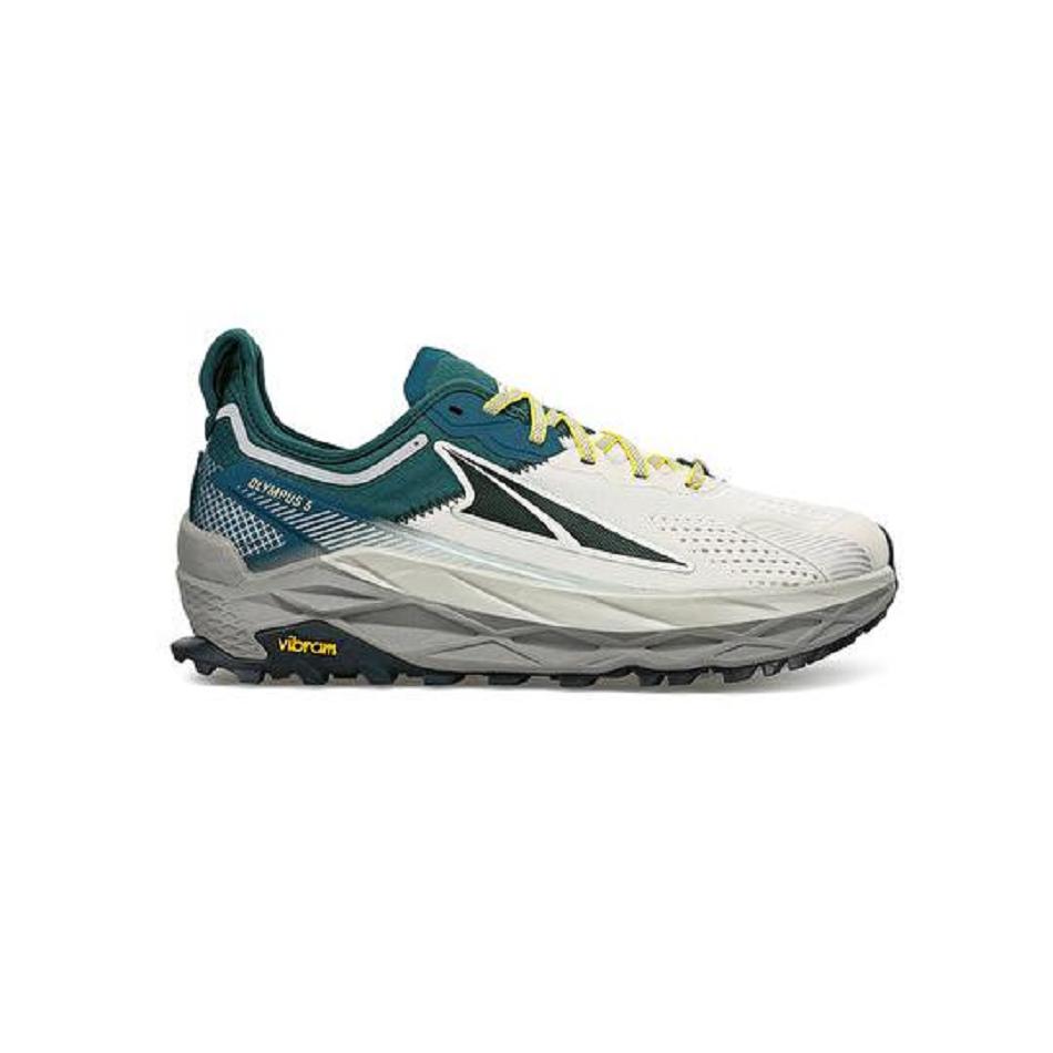 Grey / Turquoise Altra Olympus 5 Men\'s Trail | AU_MI9839