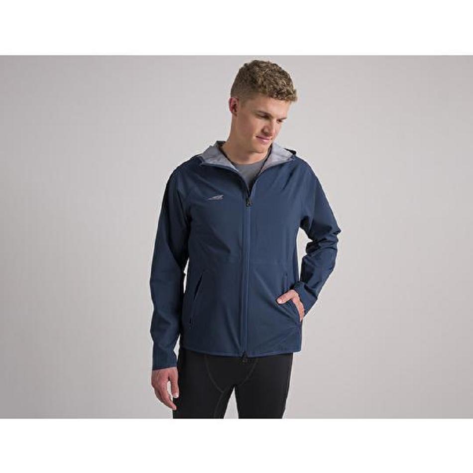 Navy Altra WATERPROOF RUN JACKET Men\'s Tops | AU_YH9492