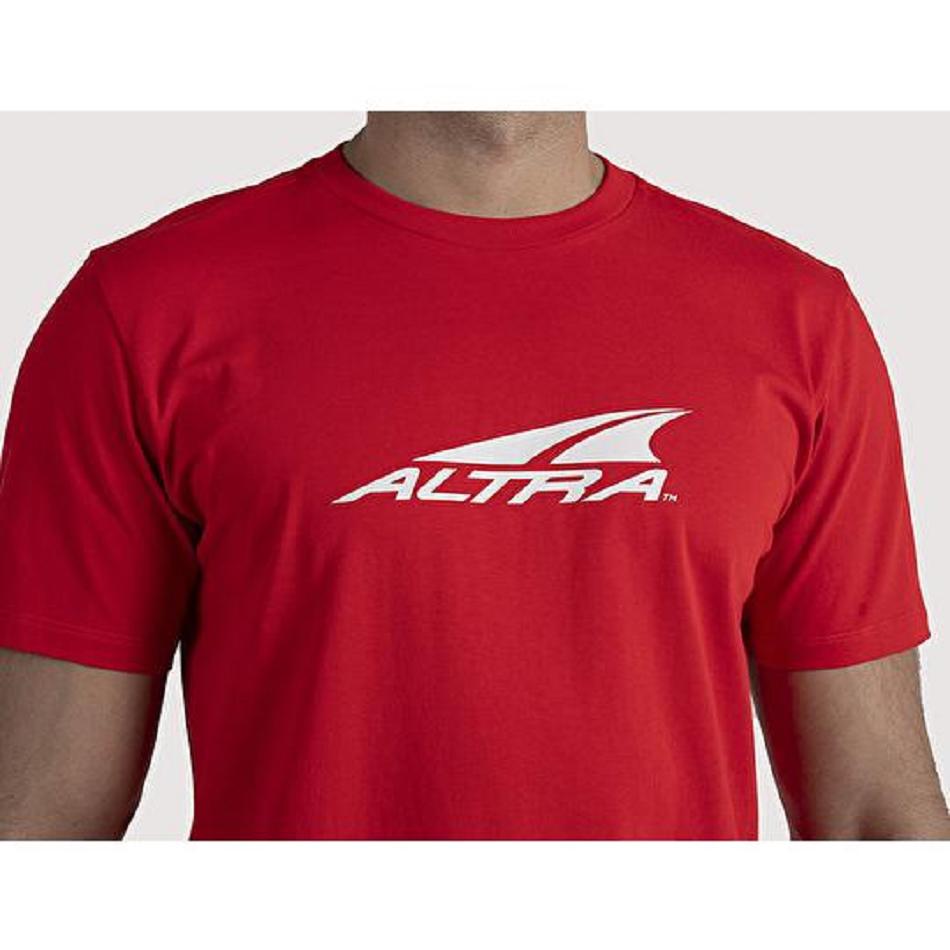 Red Altra EVERYDAY RECYCLED TEE Men\'s Tops | AU_O7548