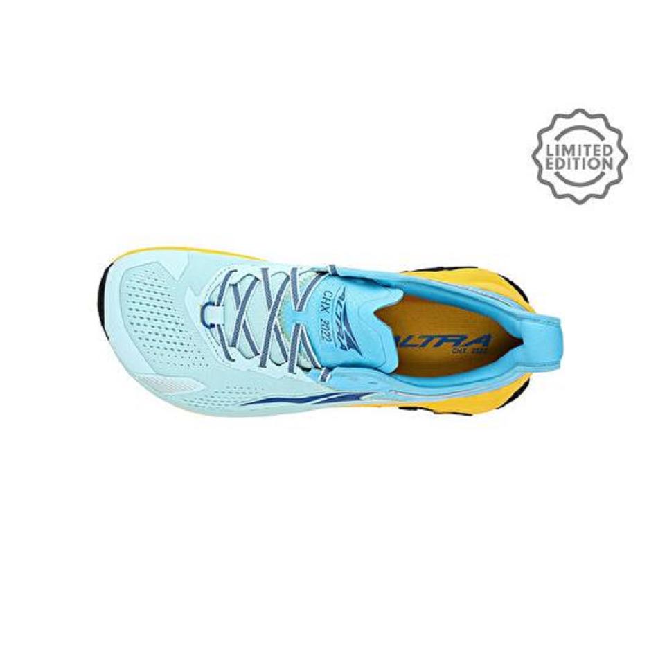 White / Blue Altra Olympus 5 Chamonix Men's Finder | AU_CT4002