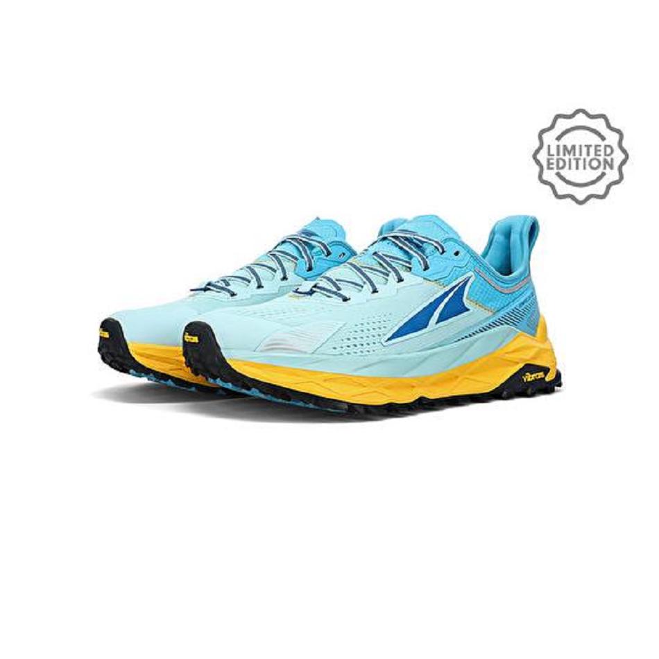 White / Blue Altra Olympus 5 Chamonix Men's Finder | AU_CT4002